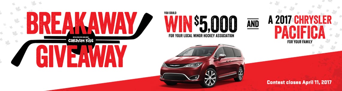 Dodge breakaway giveaway contest details